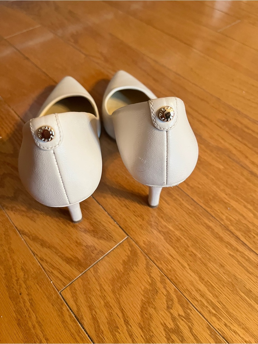 MICHAEL Michael Kors Ivory Pointed-Toe Pumps - Picture 2 of 3